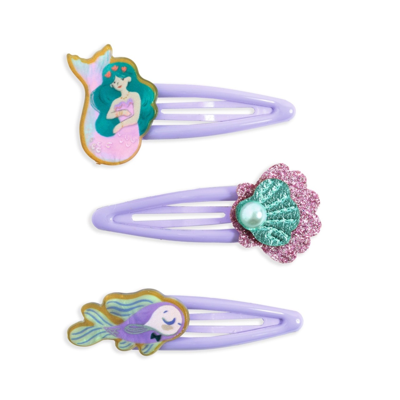 colectia-plume-3-agrafe-de-par-lorelei-djeco100111057 Colectia Plume - 3 agrafe de par Lorelei, Djeco - imagine 1