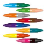 Creioane de colorat duble, Djeco - imagine 2