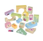Cuburi de construit Gradina de primavara, Orange Tree Toys - imagine 3