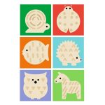 Cuburi lemn TouchBasic, Djeco - imagine 3