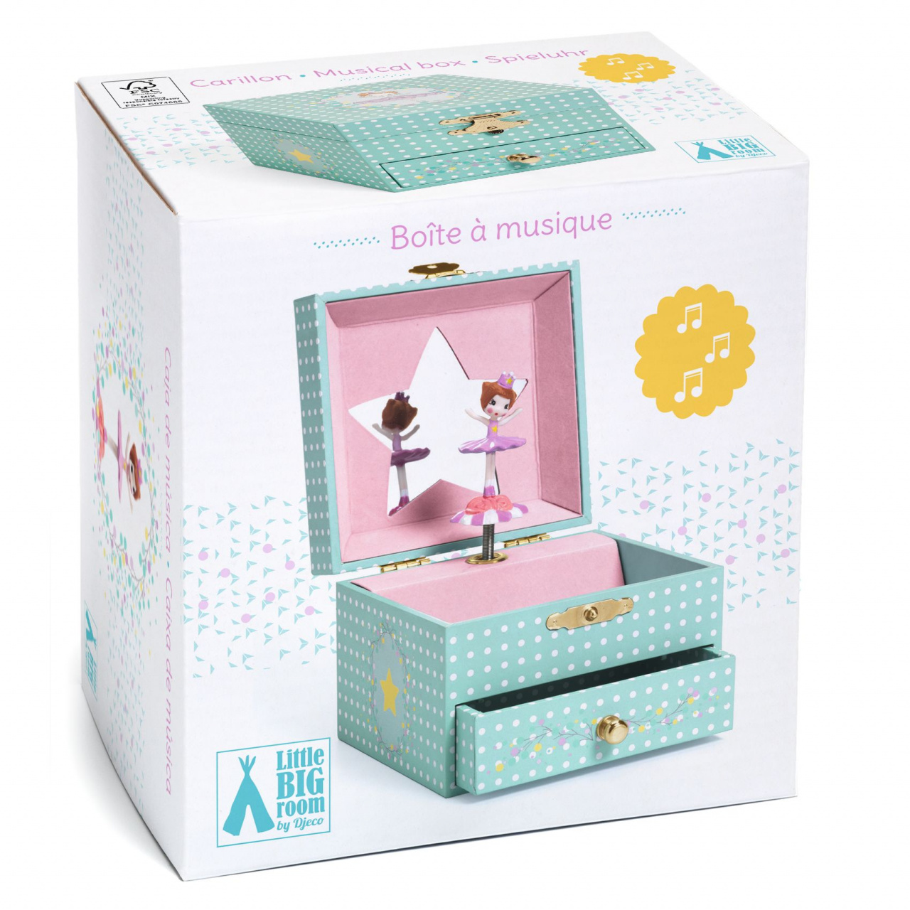 cutie-muzicala-balerina-delicata-djeco12813 Cutie muzicala Balerina delicata, Djeco - imagine 1