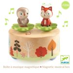 Cutie muzicala magnetica cu bufnita si vulpe, Djeco - imagine 3