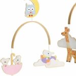 Decoratie mobila lemn camera copilului Animalute, Djeco - imagine 3