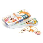 Decoratie mobila lemn camera copilului Animalute, Djeco - imagine 4