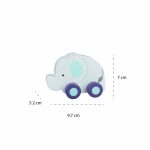 Elefant - jucarie din lemn cu roti, Orange Tree Toys - imagine 2