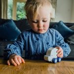 Elefant - jucarie din lemn cu roti, Orange Tree Toys - imagine 5