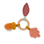 Inel lemn zornaitoare bebe, Moulin Roty - imagine 3