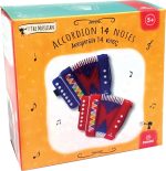 Instrument muzical acordeon albastru - imagine 5
