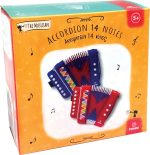 Instrument muzical acordeon albastru - imagine 2