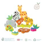Joc Animale din jungla de stivuit, Orange Tree Toys - imagine 3