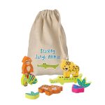 Joc Animale din jungla de stivuit, Orange Tree Toys - imagine 5