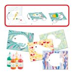 Joc creativ Bebe apasa si picteaza, Djeco - imagine 5