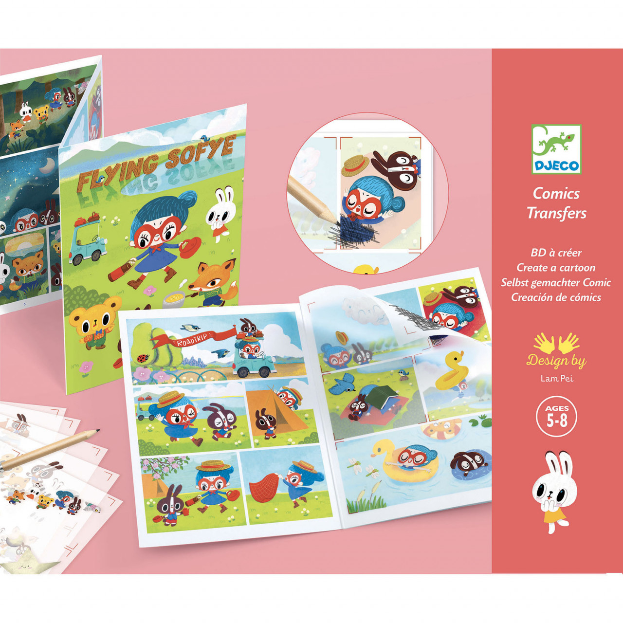 joc-creativ-benzi-animate-sofie-djeco6784 Joc creativ benzi animate Sofie, Djeco - imagine 1