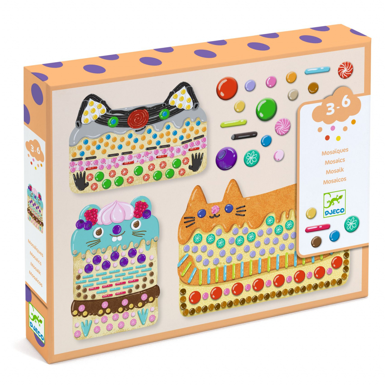 joc-creativ-colaj-mozaic-djeco12863 Joc creativ colaj Mozaic, Djeco - imagine 1