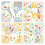 Joc creativ cu stampile Animale din padure, Djeco - imagine 5
