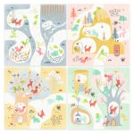 Joc creativ cu stampile Animale din padure, Djeco - imagine 2