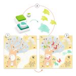 Joc creativ cu stampile Animale din padure, Djeco - imagine 3