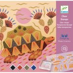 Joc creativ cu stampile Modele si animale, Djeco - imagine 2