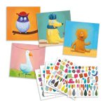 Joc creativ cu stickere Creeaza animale, Djeco - imagine 2