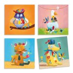 Joc creativ cu stickere Creeaza animale, Djeco - imagine 3