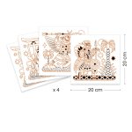 Joc creativ de colorat Animale razboinice, Djeco - imagine 3