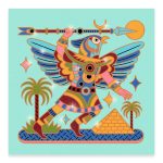 Joc creativ de colorat Animale razboinice, Djeco - imagine 4