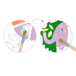 Joc creativ de pictura Animale salbatice, Djeco - imagine 4