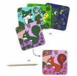 Joc creativ de razuit Animale prietenoase, Djeco - imagine 2