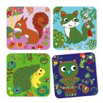 Joc creativ de razuit Animale prietenoase, Djeco - imagine 3