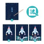 Joc creativ de razuit Cosmos, Djeco - imagine 2