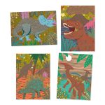 Joc creativ de razuit Dinozauri, Djeco - imagine 2
