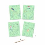 Joc creativ de razuit Flori in gradina, Djeco - imagine 2
