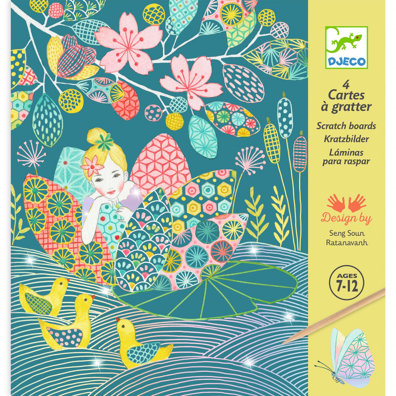 joc-creativ-de-razuit-iazul-pastel-djeco7369 Joc creativ de razuit Iazul pastel, Djeco - imagine 1