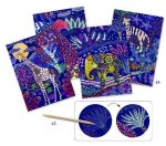 Joc creativ de razuit Natura luxurianta, Djeco - imagine 2