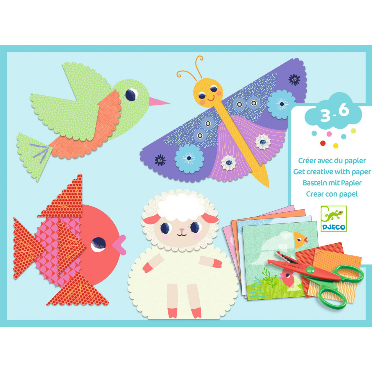 joc-creativ-decupaje-cu-foarfeca-cu-taietura-ondulata-djeco8357 Joc creativ Decupaje cu foarfeca cu taietura ondulata, Djeco - imagine 1