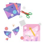 Joc creativ Decupaje cu foarfeca cu taietura ondulata, Djeco - imagine 3