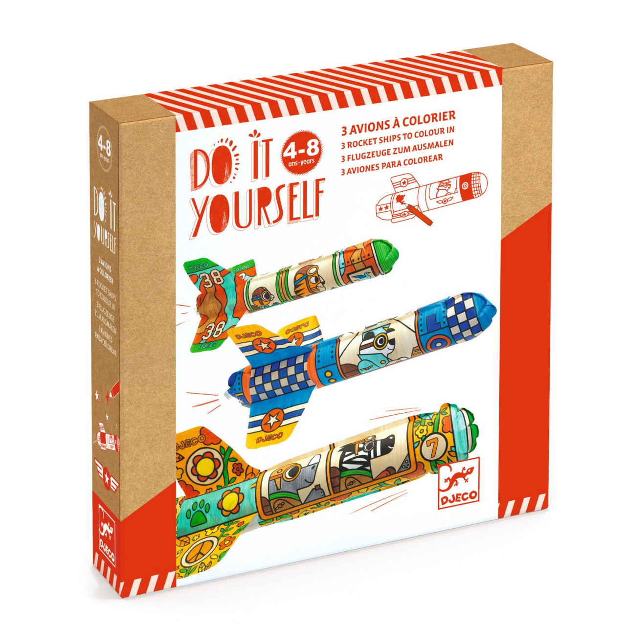 joc-creativ-diy-avioane-djeco12989 Joc creativ DIY Avioane, Djeco - imagine 1