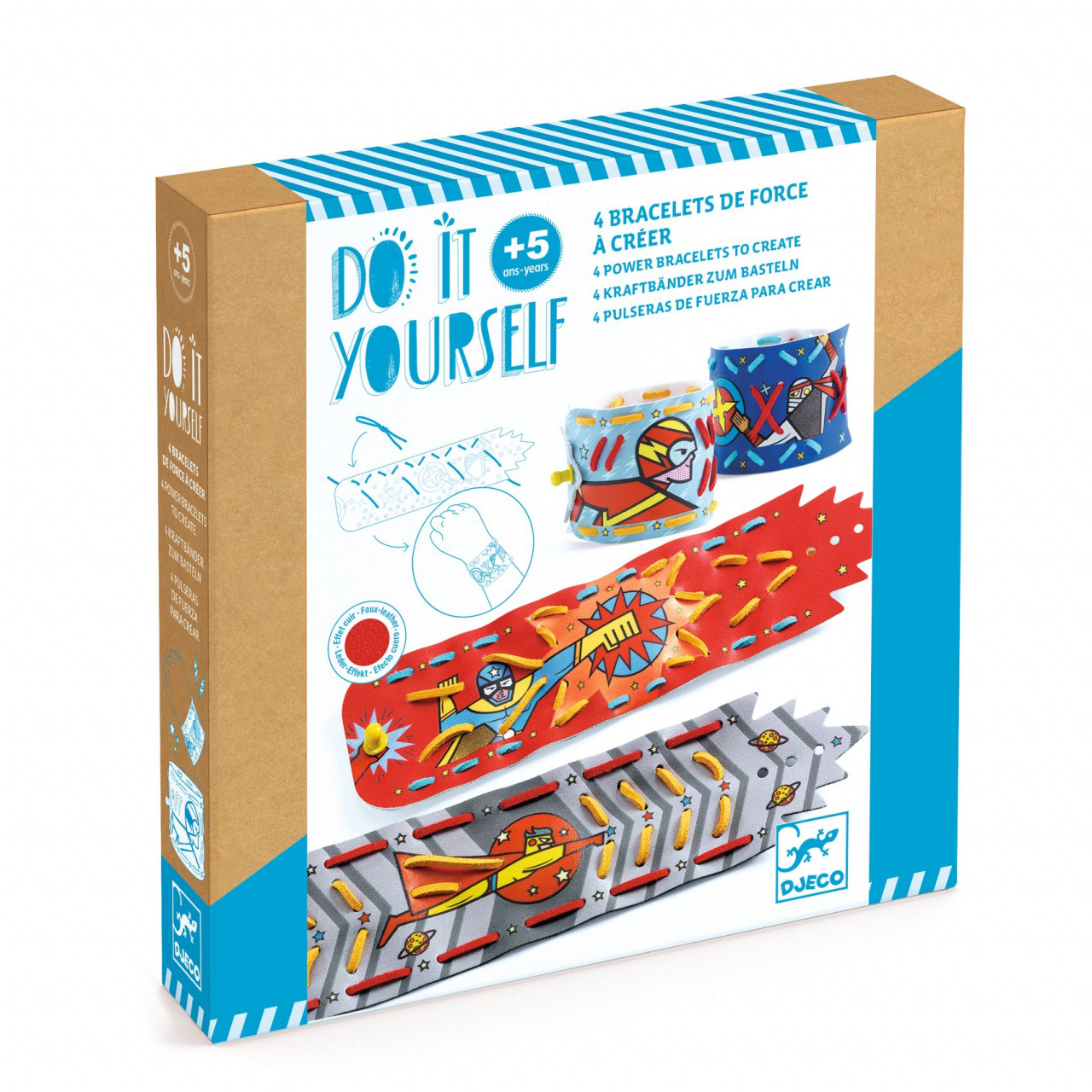 joc-creativ-diy-bratari-cu-superputeri-djeco12966 Joc creativ DIY Bratari cu superputeri, Djeco - imagine 1