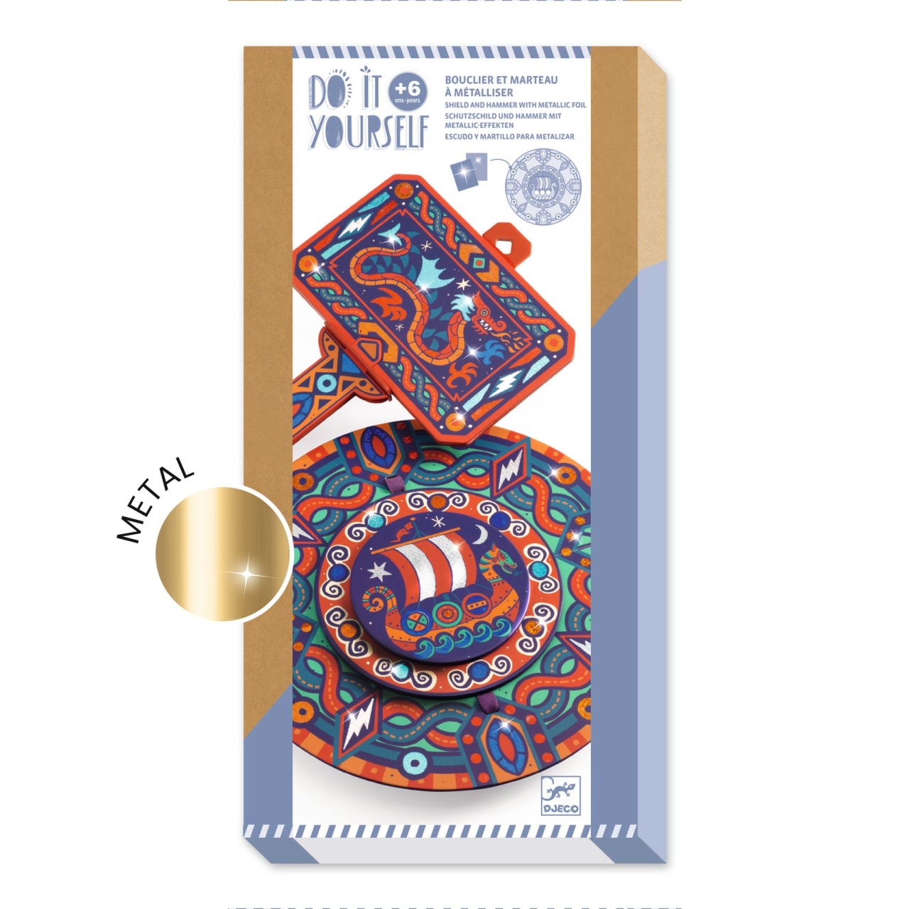 joc-creativ-diy-ca-un-viking-djeco18725 Joc creativ DIY Ca un viking, Djeco - imagine 1