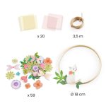 Joc creativ DIY Coronita cu flori Dalia, Djeco - imagine 3