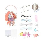Joc creativ DIY Dreamcatcher sirena, Djeco - imagine 3