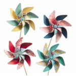 Joc creativ DIY Moristi de vant model cu flori, Djeco - imagine 4
