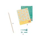 Joc creativ DIY Moristi de vant model cu flori, Djeco - imagine 5