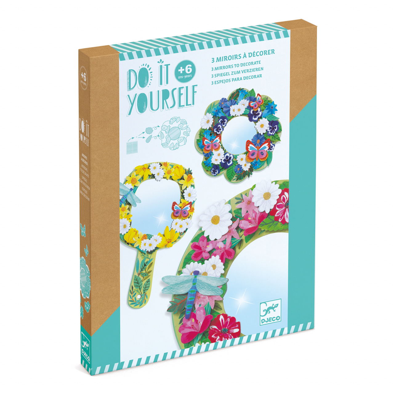 joc-creativ-diy-oglinzi-inflorate-djeco12961 Joc creativ DIY Oglinzi inflorate, Djeco - imagine 1