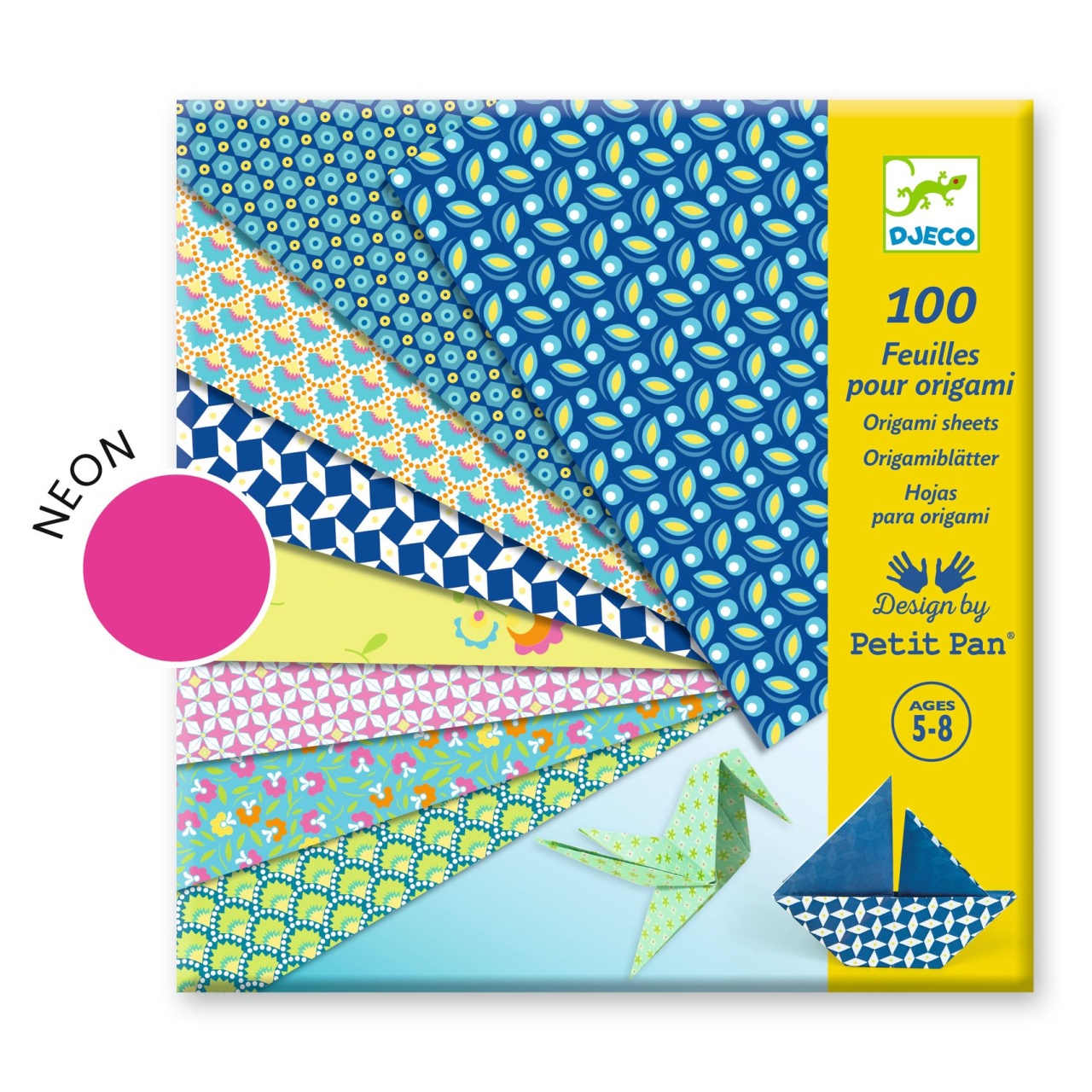 joc-creativ-foi-de-origami-natsu-djeco18865 Joc creativ Foi de origami Natsu, Djeco - imagine 1