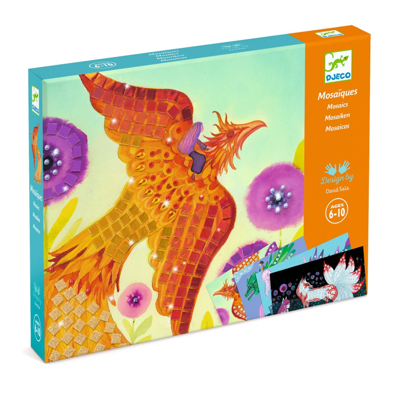 joc-creativ-mozaic-creaturi-mitice-djeco16828 Joc creativ mozaic Creaturi mitice, Djeco - imagine 1