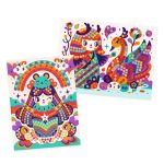 Joc creativ mozaic Kokeshis, Djeco - imagine 2