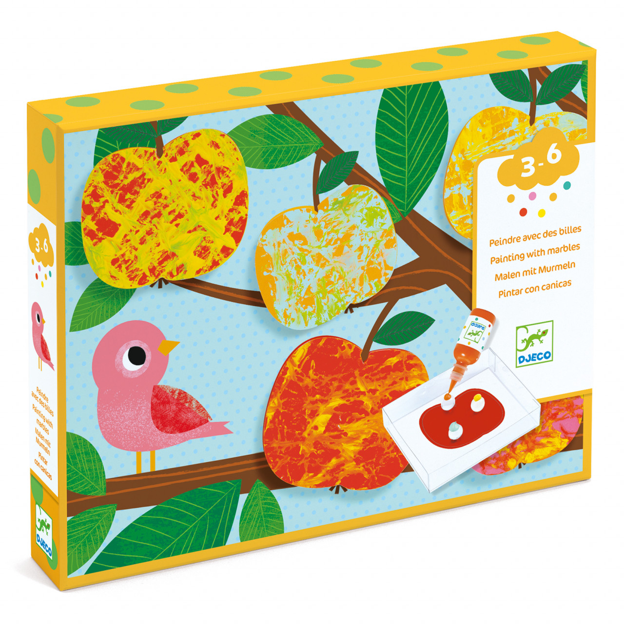 joc-creativ-pictura-cu-bile-din-sticla-natura-djeco6578 Joc creativ pictura cu bile din sticla Natura, Djeco - imagine 1