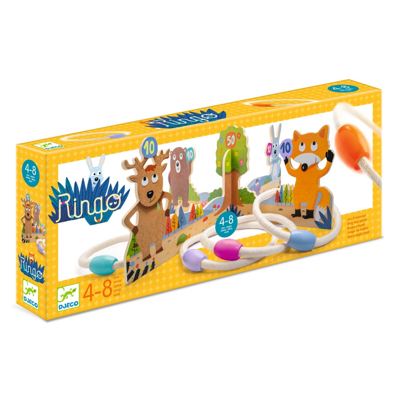 joc-cu-inele-ringo-djeco16624 Joc cu inele Ringo, Djeco - imagine 1