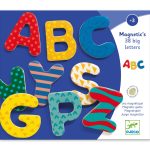 Joc cu magneti 38 Litere colorate, Djeco - imagine 2